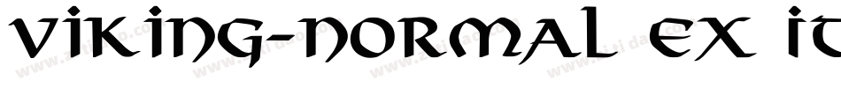 Viking-Normal Ex Italic字体转换